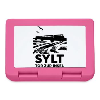 sylt tor zur insel - Brotdose - Pink - Vorne