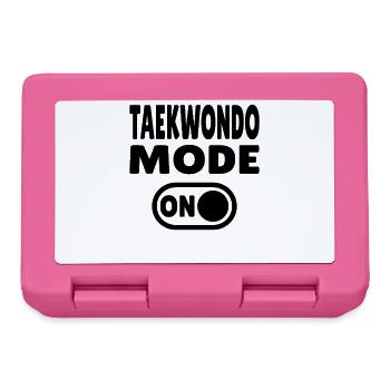 Taekwondo Mode ON – Power for martial arts fans - Lunchbox - pink - Front