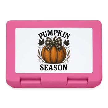 Chemise de saison citrouille | T-shirt d’automne et d’Halloween - Boîte à goûter - rose - Devant