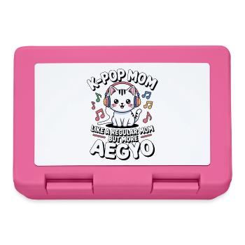 K-Pop Mom Funny Korea Music Aegyo - Lunchbox - pink - Front