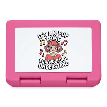 K-Pop Thing Funny Korea Music Anime - Lunchbox - pink - Front