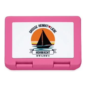 Hohwacht Heimat Segler Hohwachter Bucht Ostsee - Brotdose - Pink - Vorne
