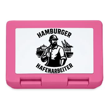 Hamburger Hafenarbeiter - Brotdose - Pink - Vorne