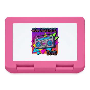 80s Mixband Boombox Neon Vibes - Lunchbox - pink - Front