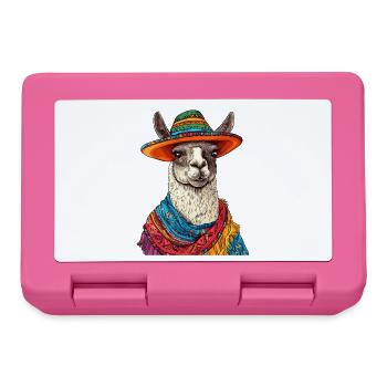 Lama - Brotdose - Pink - Vorne