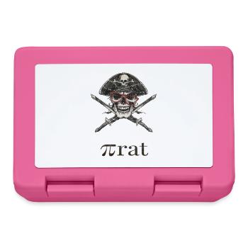 Nerd Pirate – Clever Minds Hijack Better - Lunchbox - pink - Front
