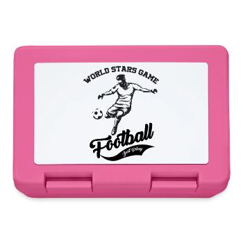 World Stars Football – Just Play Design - Boîte à goûter - rose - Devant