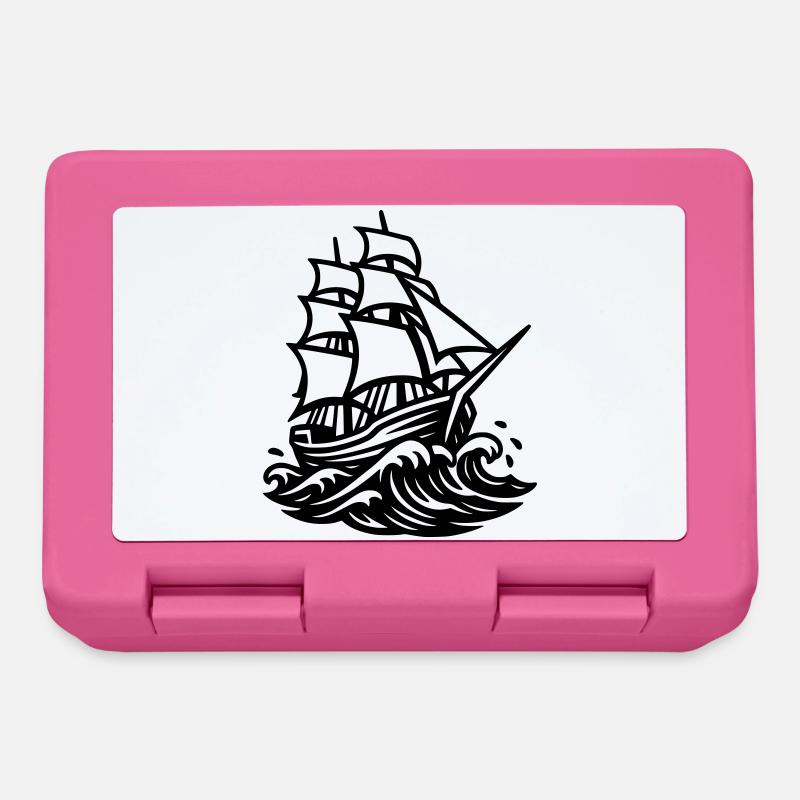 Sailing ship - Lunchbox - pink