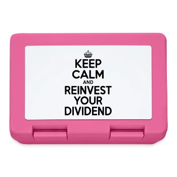 Keep Calm and Reinvest Your Dividend - Lunchbox - pink - Front