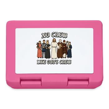 Équipage du Dieu catholique - Jésus-Christ - Boîte à goûter - rose - Devant