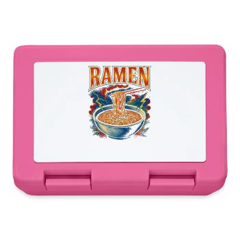 Ramen Lieblingsessen Lustig Seltsam 90er Ramen - Brotdose - Pink - Vorne