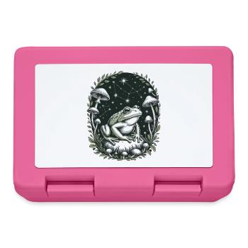 Cosmic frog with constellations and mushrooms - Lunchbox - pink - Front