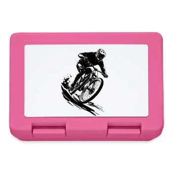 Art cycliste de VTT énergique - Boîte à goûter - rose - Devant