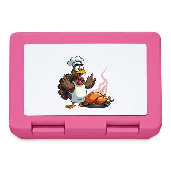 Thanksgiving Turkey Cook - Lunchbox - pink - Front