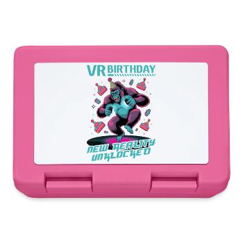 Anniversaire Gamer VR - Boîte à goûter - rose - Devant