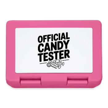 Official Candy Tester - Lunchbox - pink - Front