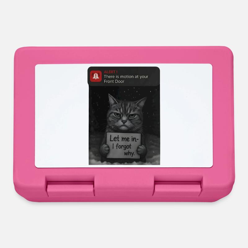 Katze hat eine Mitteilung für dich - Lustiger - Brotdose - Pink