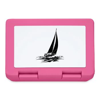 Segelboot Segeln Illustration Matrose - Brotdose - Pink - Vorne