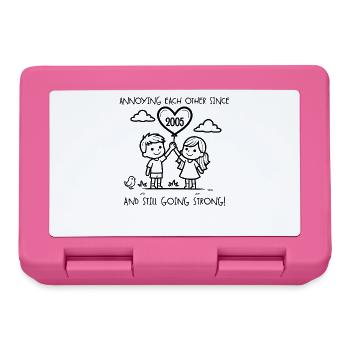 Annoying each other since 2005 Anniversary - Lunchbox - pink - Front