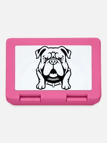 Bulldoggen T-shirt Geschenk - Brotdose - Pink