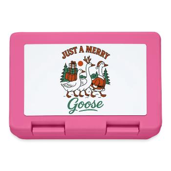 Noël juste une oie joyeuse Noël en famille - Boîte à goûter - rose - Devant