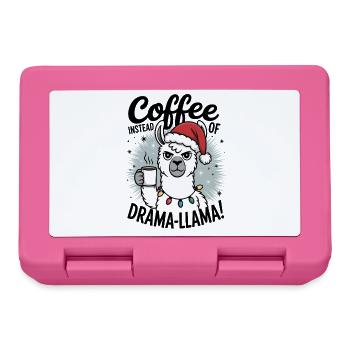 Le café au lieu du drame | Humour de bureau | Cadeau collègue - Boîte à goûter - rose - Devant