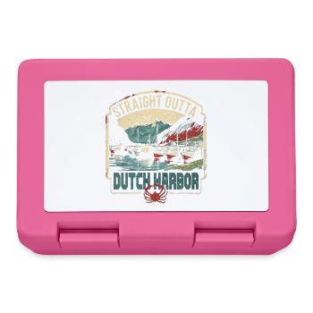 Alaska Königskrabben Straight Outta Dutch Harbor - Brotdose - Pink - Vorne