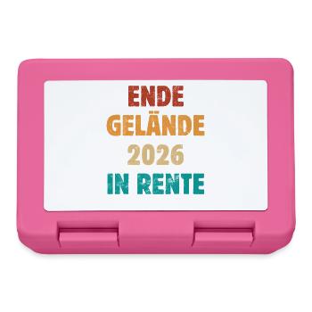 Ende Gelände 2026 dans Retraite - Retraite - Pension - Boîte à goûter - rose - Devant