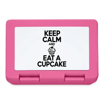 Keep Calm and Eat a Cupcake - Lunchbox - pink - Front