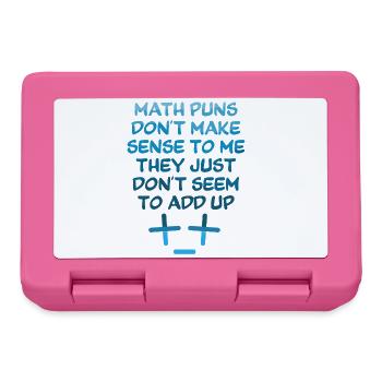 Math Teacher Geometry School Mathematics - Lunchbox - pink - Front