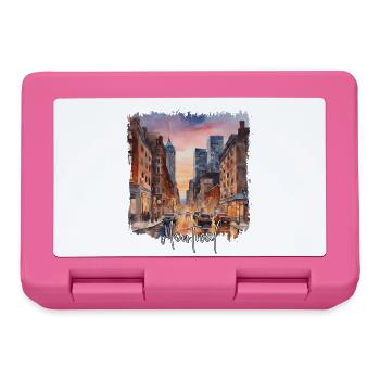 Montreal Watercolor, I Love Montreal - Lunchbox - pink - Front