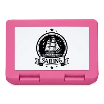 Sailing Sailing Ship Maritim Ahoy - Lunchbox - pink - Front