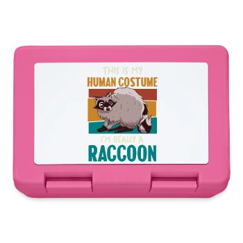 raton laveur Costume humain Humour - Boîte à goûter - rose - Devant
