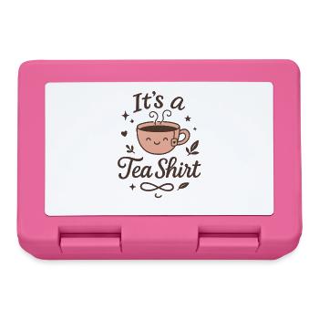 Cute It's a Tea Shirt Pun Design - Brotdose - Pink - Vorne