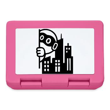 Urbaner Held | Rebell in der Großstadt - Brotdose - Pink - Vorne