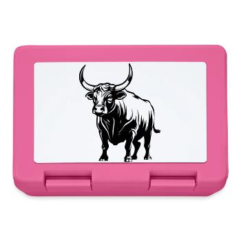 Stier - Brotdose - Pink - Vorne