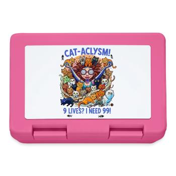 Crazy Cats Woman - CAT-ACLYSM! - Lunchbox - pink - Front