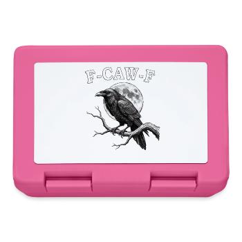 F-Caw-F Krähe Lustige Krähe FCAWF F Caw F - Brotdose - Pink - Vorne