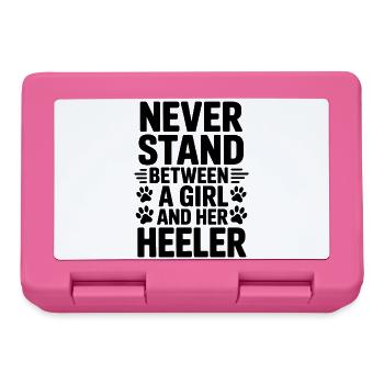 Australian Cattle Dog Funny Heeler Gift - Lunchbox - pink - Front