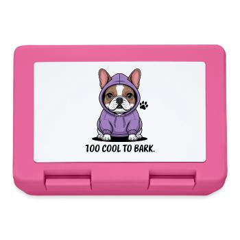 Zu Cool Zum Bellen: Lässiger Bulldoggen-Stil - Brotdose - Pink - Vorne