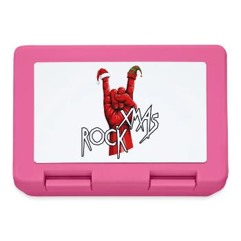 Xmas Rock Hand - Brotdose - Pink - Vorne
