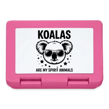 Koala Spruch Koalas Lustiges Koala Geschenk - Brotdose - Pink - Vorne