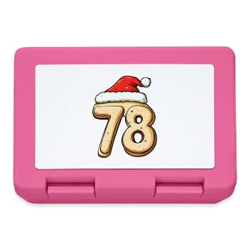 78 Number Cookie Christmas - Lunchbox - pink - Front