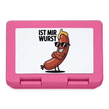 Wurstheld mit Sonnenbrille - Brotdose - Pink - Vorne