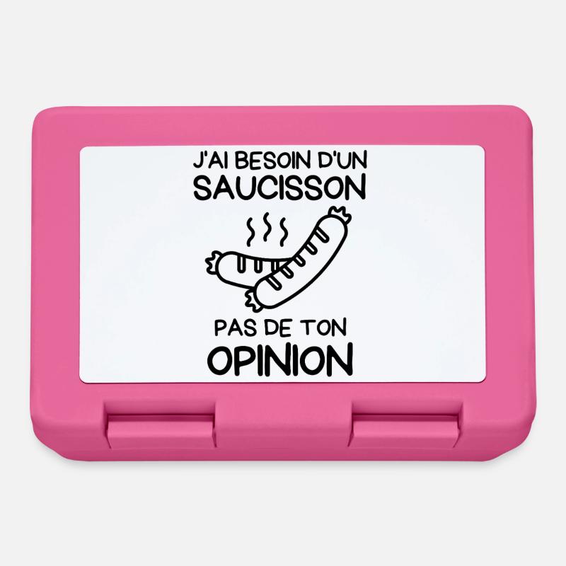 Need a sausage - Lunchbox - pink