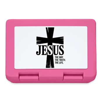 Jesus The Way The Truth The Life - Lunchbox - pink - Front