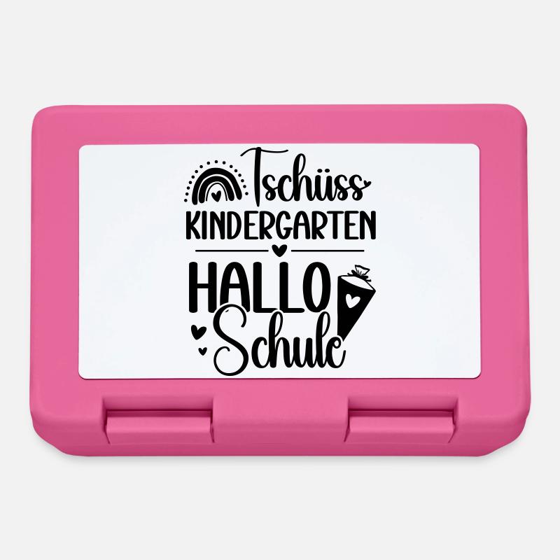 Hallo Schule – Schulkind 2026 - Erster Schultag - Brotdose - Pink