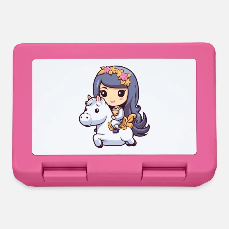 Prinzessin Pferd Comic - Brotdose - Pink