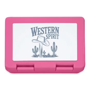 Western Spirit – Vintage Cowboy - Lunchbox - pink - Front