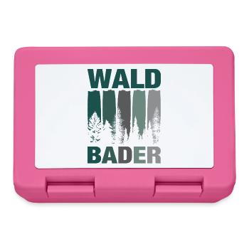 Waldbader Waldbaden Wald Baum Shinrinyoku Geschenk - Brotdose - Pink - Vorne